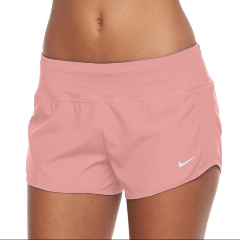 pink nike shorts w/ built-in spandex